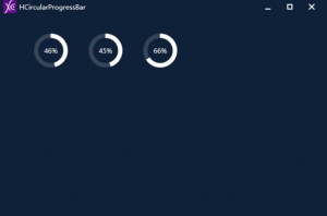 火山源码-高级自绘-圆形进度条